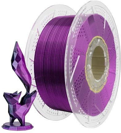 Chitu Systems Conjure Silk PLA 3D Drucker Filament, 1.75mm Dual Color Filament, Silk Schwarz Lila 3D Druck Filament 1KG/2.2lb