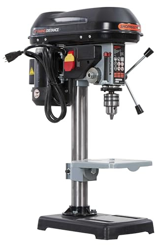 SHOPMAX 8 inch 9 adjustable speeds 4.2 Amp Benchtop Drill Press