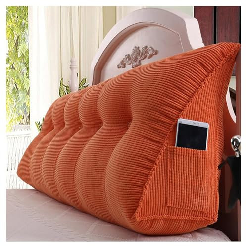 Mosnesrt Rückenkissen, Keilkissen Kopfteil Bett, Ergonomisch Keilkissen für Nacken, Schulter, Rücken- und Lendenwirbelstütze, Wandkissen für Bett, mit maschinenwaschbarem Kissenbezug Kordsamt