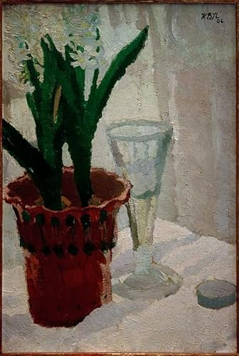 GKAZGQPR Berühmte Gemälde Leinwand Kunstdrucke Ölgemälde auf Leinwand Hyazinthen Von Max Beckmann Leinwand Ölgemälde für Schlafzimmer Home Decor 60x90cm