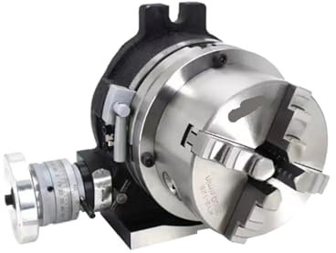 AMEHRU 150mm diameter 6 Indexing Plate Rotary table vertical and horizontal with 125mm 4 chuck For CNC Milling Grinding Mach