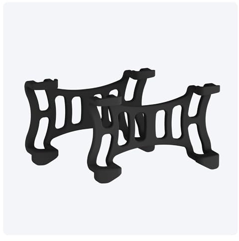 Tractive 2 STK. Gummiklammern für Tractive Dog 6 GPS Tracker (Schwarz)