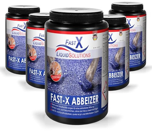 FAST X Abbeizer – 5x1L – Hochwirksamer Entferner für Lacke und Farben