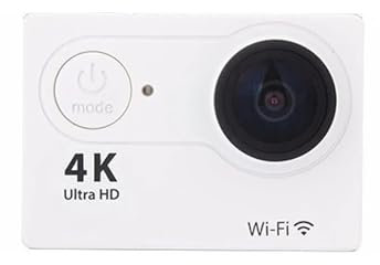 TIEOAXFT 4K Action Camera 1080P/30FPS WiFi 2.0 170D Underwater Waterproof Helmet Video Recording Camera Sports Cameras Outdoor Mini Cam for Vlogging with External Microphone, Remote Cont(White)