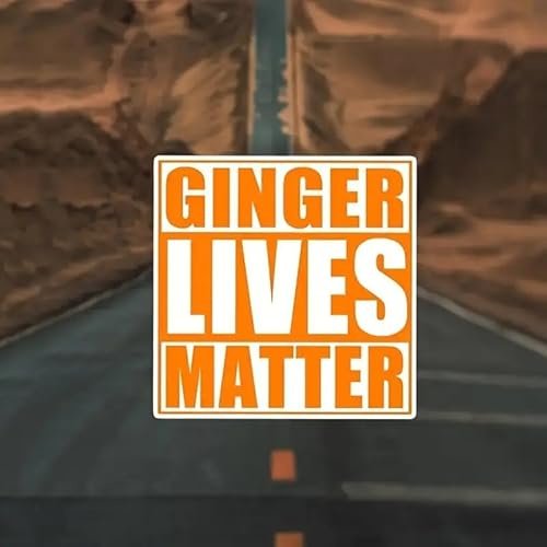 Ginger Lives Matter Funny Hard Hat Decal – Durable Waterproof Vinyl for Helmet, Toolbox, Laptop or Car