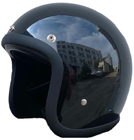 Aperto Caschi Cromwell Moto Jet Casco Scooter Demi-Jet Fodera Rimovibile Protezione Casco Motociclista Con Certificazione DOTECE Casco Scodella Scooter Adult Uomo Donna 6,XXXXL:67-68CM