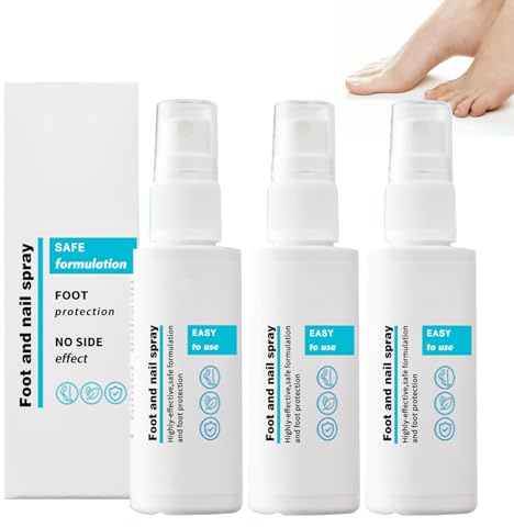 Clawrex Fussspray, 3 Stück Fußspray Pflege, Foot and Nail S-pray zur Nagelreparatur Geruchsbekämpfung, Schnell Wirksam, Linderung von Fußinfektionen, Fußpflege-Spray Feuchtigkeit (90ML)