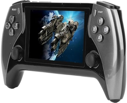 ANGGREK Console di Gioco retrò Portatile, Display IPS da 4,3 Pollici, Supporta 11 Emulatori, Gioco Portatile per Adulti (GREY)
