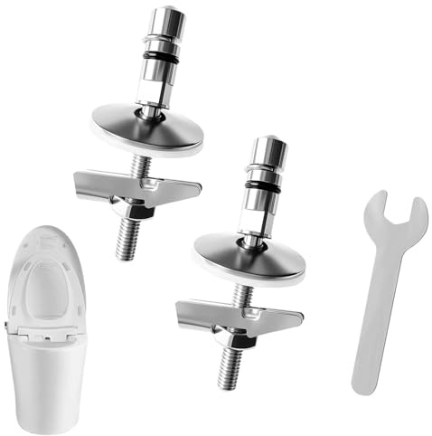 2 bulloni + chiave,Cernieredi fissaggiodel Sedile del WC,Set di Cerniere di Fissaggioper WC,Set di cerniere per sedile copriwater,adatto percerniere di fissaggiodel sedile del water