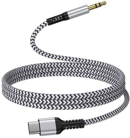 Aux auf USB C Kabel für iPhone 17 16 15 Pro Max Plus,USB C auf Klinke Kabel 3.5mm Audio Adapter für Samsung S26 S25 S24 Ultra, Pixel, iPad, Auto Stereo,Kopfhörer,Lautsprecher