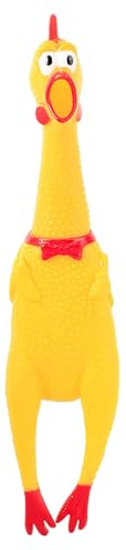 POPLAY Screaming Chicken, Squeaky Chicken Dog Toys Gag Gifts Prank Novelty Toy Party Favors for Kids Adults April Fools Pranks Goodie Bag Fillers Basket Stuffers