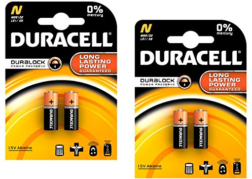 Duracell MN9100/E90/LR1 Lot de 2 Piles médicales 1,5 V Carte 2 Taille N – 2 Paquets, 2 Paquets – 4 Piles au Total, 2 pièces (Lot de 2)