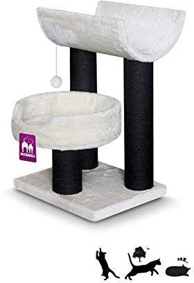 PetRebels Katzenbaum Sweet Petite Lodge 75 Fuzzy Cream