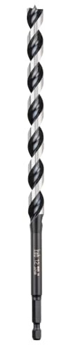 kwb 3-S Japan Schlangenbohrer ø 16 mm, 235 mm aus blankgeschliffenem CV-Stahl mit superscharfem Spitzenanschliff, Zentrierspitze und E 6.3 Schaft