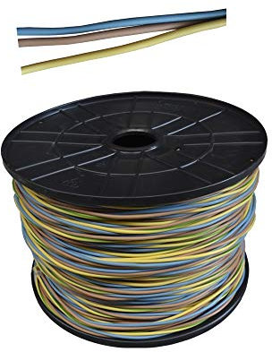 CARRETE CABLECILLO 3 CABLES*1,5MM (AZUL, MARRON Y TIERRA) 200MTS DE CADA CABLE, TOTAL 600MTS (BOBINA PEQUEÑA)