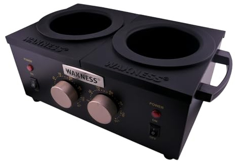 Waxness Professional Double Wax Heater WN-5002 E Black Elite Series 2 X 1 lb 2 Years Warranty