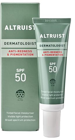 ALTRUIST. Antirojeces y pigmentación SPF50 - 5 estrellas ultra (PPD:54) - Protección UVA - 30 ml