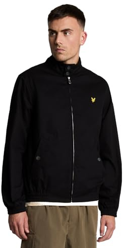Lyle & Scott Chaqueta para hombre, negro azabache, S
