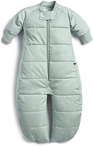ergoPouch Sleep Suit Bag 3.5 TOG – Baby Sleep Sack & Wearable Blanket, 2-in-1 Convertible Sack to Suit with Legs for Safe Movement, Regulates Temperature Overnight, Unisex (8-24 Months, Sage)