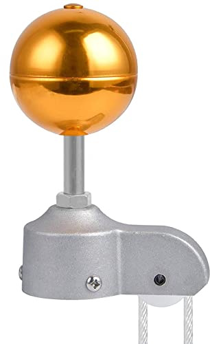 Niktule Fahnenmast-Reparatur-Teile-Set, Outdoor-Edelstahl-Fahnenmast-Zubehör, 3-Zoll-Topper Goldball 4 Fahnen-Drehkarabinerhaken Fahnenmast-Umlenkrolle für 2-Zoll-OD-Rohr