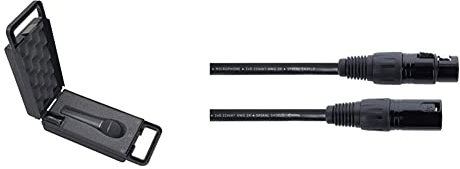 Behringer Xm8500, Microfono Per Voce, Dinamico E Cardioide, Nero & Cordial - ELEMENTS EM 5 FM, Cavo Microfonico Bilanciato, XLR Maschio/XLR Femmina 5 m, Nero