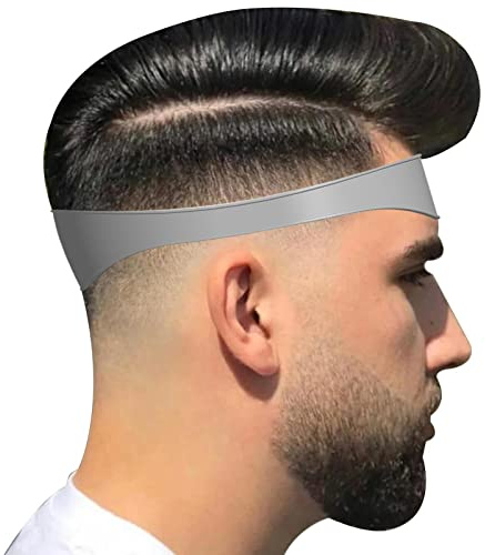 Tumotsit Stencil per la rasatura dei Capelli - Strumento per Modellare l'attaccatura dei Capelli | Curvo Haircut Fade Guide Tools for Men And Boys Guida al Taglio dei Capelli Modello di Taglio