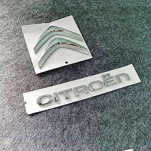 BAVIEN Antienvejecimiento Personalizado Coche Insignia Logo Adhesivo, para Citroen C3-XR C5 AIRCROSS C-Quatre C5 Elysee,B
