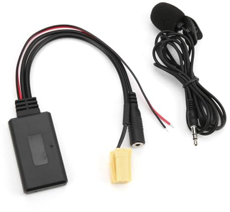 Adaptateur Bluetooth Voiture avec Microphone 5.0 et Module Audio AUX Directement Montable pour Autoradio