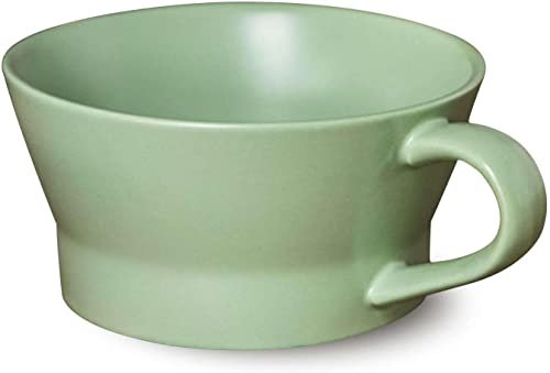 Ramen-Schüssel, Salatschüssel, Obstschale, Ramen-Schüssel, große Servierschüsseln, Vintage-Kaffeetasse aus Keramik, Suppentasse mit Henkel, kleine Frühstücksschüssel for Eis, Dessertschüssel, grün, 12