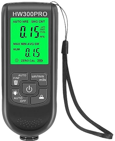 DHliIQQ Hw-300pro Autolack Automatische Dickenmessgerät Beschichtung 0-2000um Tester Fe Dicke Automotive & M6c3 Werkzeuge Manuelle Nfe Farbe