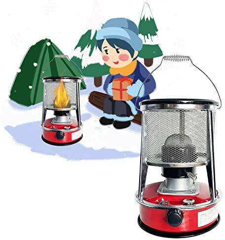Samnuerly Kerosene Stove Heater, Large Space Heater Efficient Kerosene Stove Burner Camping Stove Windproof Tank Heater Kerosene Heater Portable Camping Burner Gas Stove