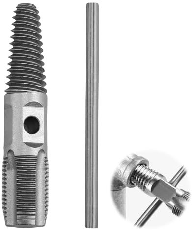 JANDH Screw Extractor Set, 1/2 Inch Double Head Screw Extractor, Dual Purpose Screw Extractor for Removing Damaged Screws and Repair Pipe Thread Connections