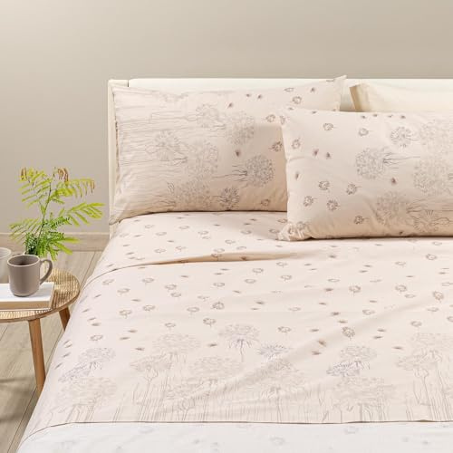 Caleffi - Set med dubbelsäng med lakan för dubbelsäng 100% bomull 240 x 280, lakan med hörn för dubbelsäng under madrassöverdrag 180 x 200 för 25 cm hög madrass, 2 örngott för säng 50 x 80