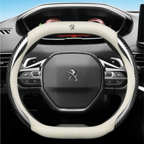 Auto Lenkradhüllen lenkradabdeckung für Peugeot 4008 408 5008 208 208L e2008 307SW Autolenkradbezug Protector Interior Zubehör,A