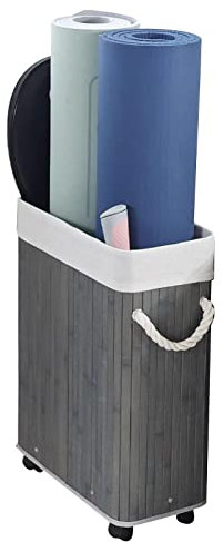 Yogamatten-Aufbewahrungsregal, rollendes Yogamatten-Aufbewahrungsregal, Heim-/Fitnessstudio-Bodenständer, Gymnastikmatten-Halter, Schaumstoffrollen-Organizer, zur Aufbewahrung von Spielzeug,