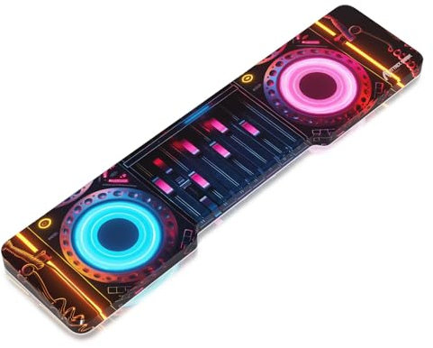 ATTACK SHARK Supporto per Polsi in Acrilico CNC per Tastiera a 68 Tasti, Poggiapolsi Trasparente per Tastiera Meccanica da Gaming a Layout 60%, Ergonomico per Polsi per Uffici e Casa -Rosa Colorato