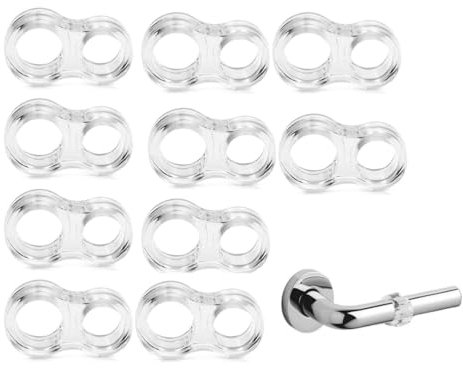 Changyeah Fermaporta per porta, 10 pezzi, trasparente, per proteggere il collegamento della finestra, per pareti e mobili