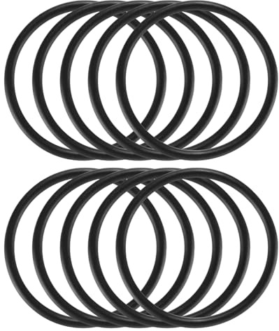 QUARKZMAN 10 Stück Nähmaschine Keilriemen Ausziehbarer Riemen Ersatzteil 236mm/9,3 Umfang, 5mm(3/16) Dicke Nitrilkautschuk Rundriemen Antriebsriemen für Haushaltsnähmaschinen