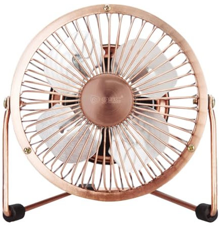 Brightium Ventilateur de bureau USB oscillant 2,5 W, idéal pour rafraîchir les espaces restreints et améliorer la circulation de l'air.