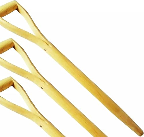 EQUIP247UK 28 Split YD Toon Wood Tapered D Handle | 71cm Hardwood Handle Grip for Garden Fork Spade Shovel (3)