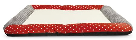 Record - Matelas de Noël pour Chiens et Chats Chaud de Noël. Lit pour Chien Doux, Isolant et Confortable avec intérieur en Polaire et Base renforcée | 80 x 60 x 4h cm