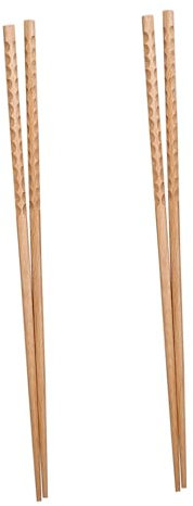 COLLBATH Palillos Para Cocinar Palillo Churrero 6 Pares De Largos De Madera Suhsi De Cocina De Sushi Saibashi De Pelo Cubiertos De Fideos Largos Para Cocinar