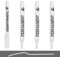 JEYORZY 4 Pcs Marqueurs Blancs Permanent, Marqueur Blanc, Largeur de Trait 1 mm, Imperméable Marqueur Blanc indelebile, pour la Pierre, le Bois, le Verre, la Céramique, les Pneus et les Textiles