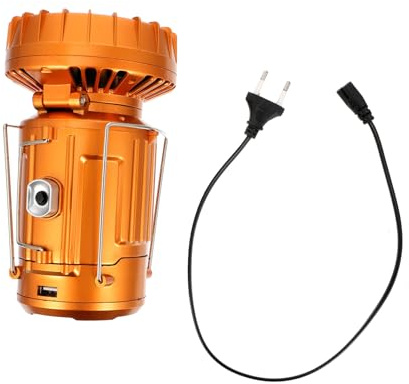 Toddmomy Tragbare LED Campinglaterne mit 1200 Mah Akku und Ausziehbarem Design Multifunktionale Outdoor Laterne aus Abs für Wandern und Angeln Zufällige Farbe