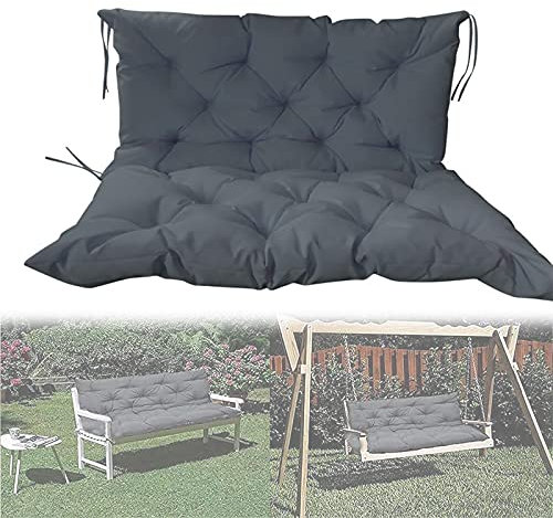Comfy 2- und 3-Sitzer-Outdoor-Bank mit Rückenlehne, dick gepolstert, Gartenschaukelstuhl und Sitzmatte für Terrassenmöbel, Liege, Innen- und Außenbereich