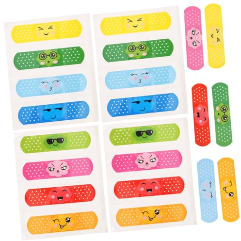 PACKOVE Vendas Adhesivas Elásticas Diseño de Dibujos Animados para Niños, 40 Piezas, Adhesivo Fuerte y Diseño Microporoso, Adecuado para Uso Diario y Viajes