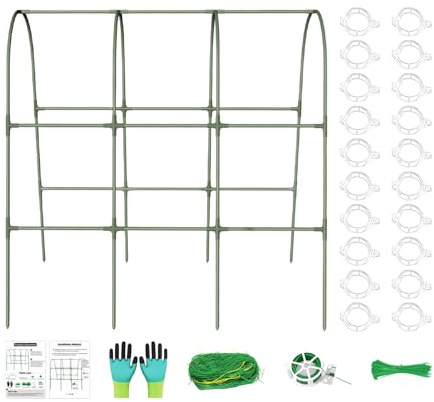 Tomaten Gurken Rankhilfe,U-rankgitter Metall Rankhilfe Garten Gurken Himbeeren Für Kletterpflanzen Unterstützung Gemüseerbsen o-BST Rebe Rahmen Trellis Im Freien