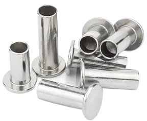 Rivet creux à tête ronde plate en acier inoxydable 304 M1,5 M2 M2,5 M3 M4 M5 M6(50pcs 3x10)