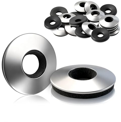 jwtyu Lot de 160 rondelles d'étanchéité EPDM M6,3 x 19 mm avec revêtement en néoprène rondelles de carrosserie en acier inoxydable pour vis étanches