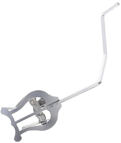 Alipis Portable Baritone Horn Music Lyre Metal Plating, Wear-resistant Sheet Music Holder for Marching Bands, Simple and Stylish Silver Score Clamp